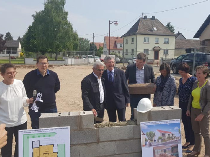 habitat inclusif schleithal première pierre